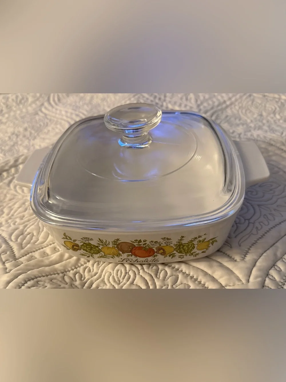 Corningware Pyroceram 1Qt Casserole L’Echalote